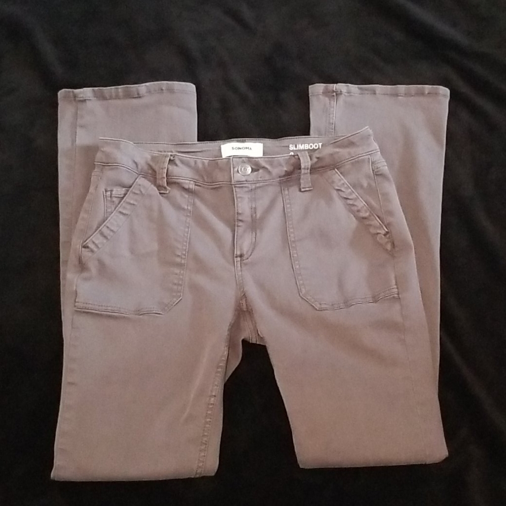 Sonoma slimboot pants -gray